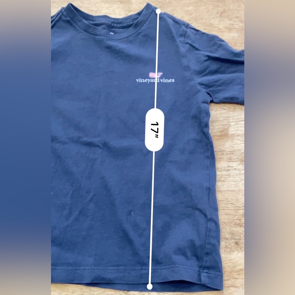 Vineyard Vines Kid’s Size 5 100% Cotton Navy Short Sleeve Graphic Tee - Picture 9 of 12